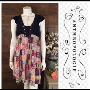 Anthropologie-Eloise patchwork dress
